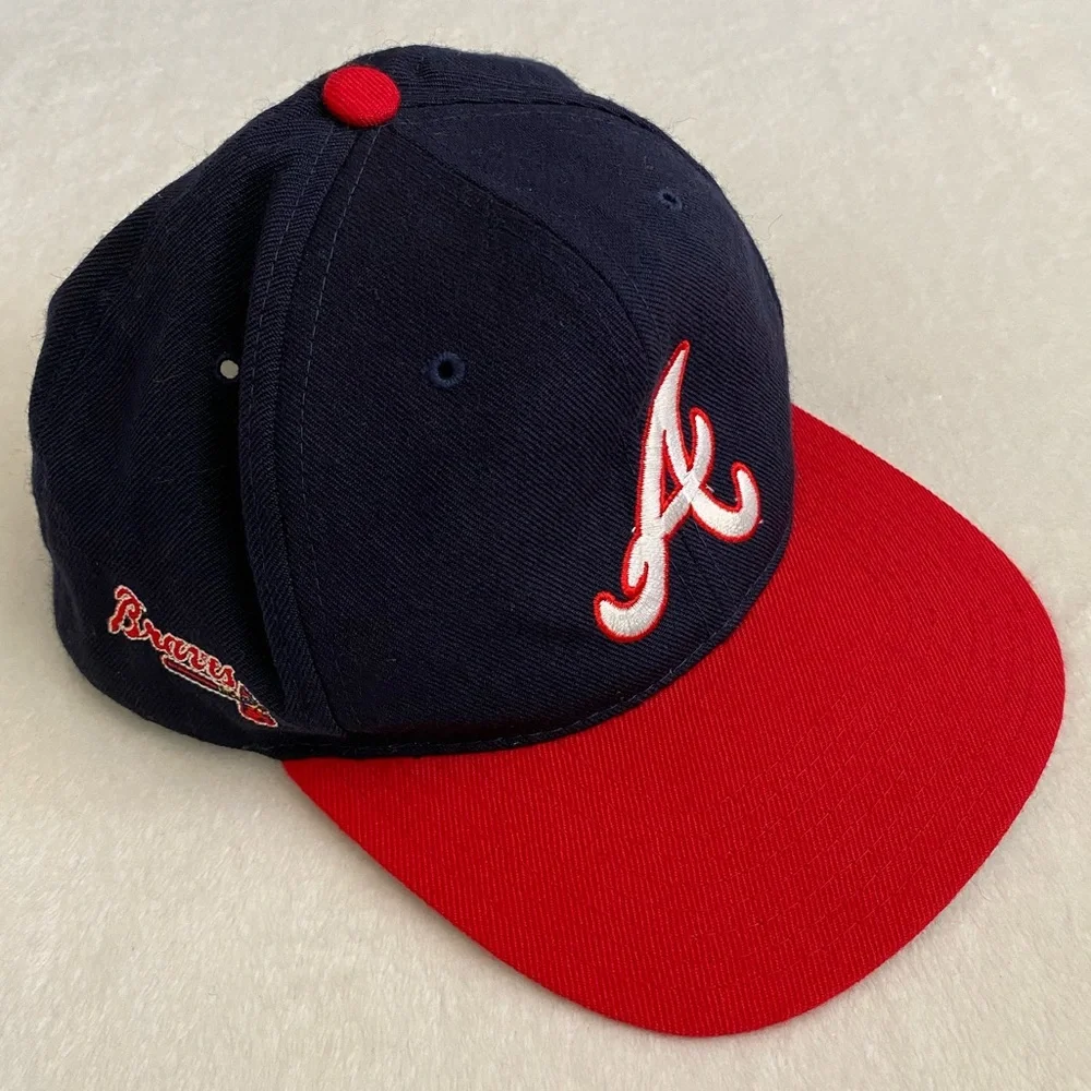 {VTG} Genuine Merchandise American Needle | Atlanta Braves Spellout Snapback Hat - Picture 15 of 15